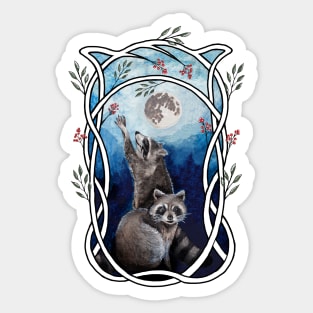 Nouveau Raccoons Sticker